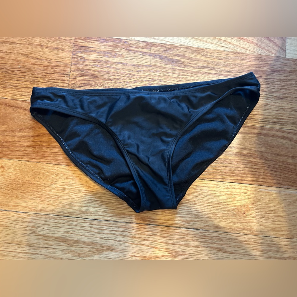 OLD NAVY full coverage black bikini bottom